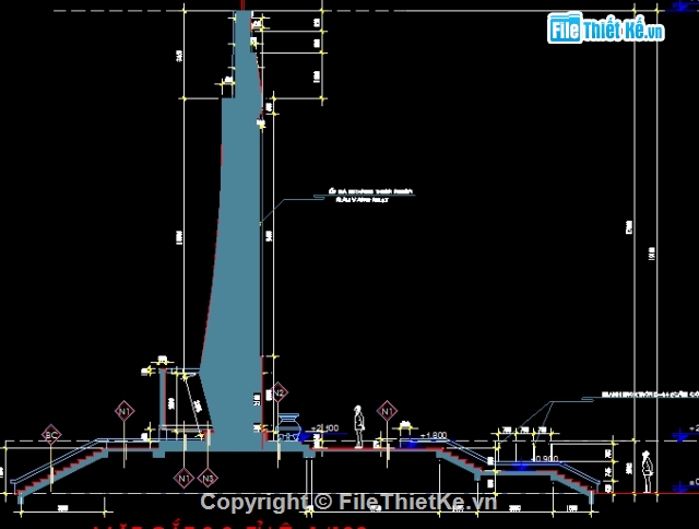 File thiết kế,kết cấu đài tưởng niệm,bản vẽ kết cấu